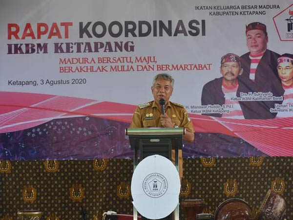 Bupati Martin Hadiri Rakorcab IKBM Ketapang