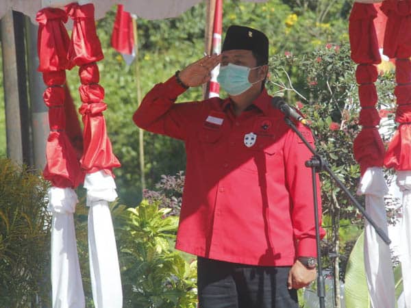 DPD PDI Perjuangan Kalbar Gelar Upacara HUT ke-75 Kemerdekaan RI