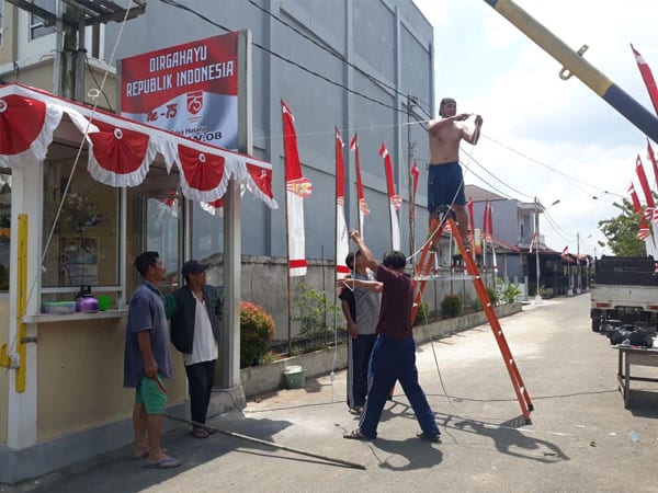 Dua Komplek di Serdam Sambut Kemeriahan Dirgahayu RI ke-75