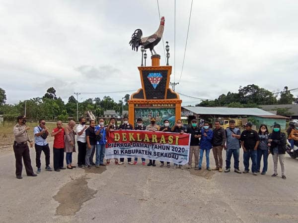 Kapolres Sekadau Coffee Morning Bersama Wartawan Ajak Ciptakan Pilkada Damai
