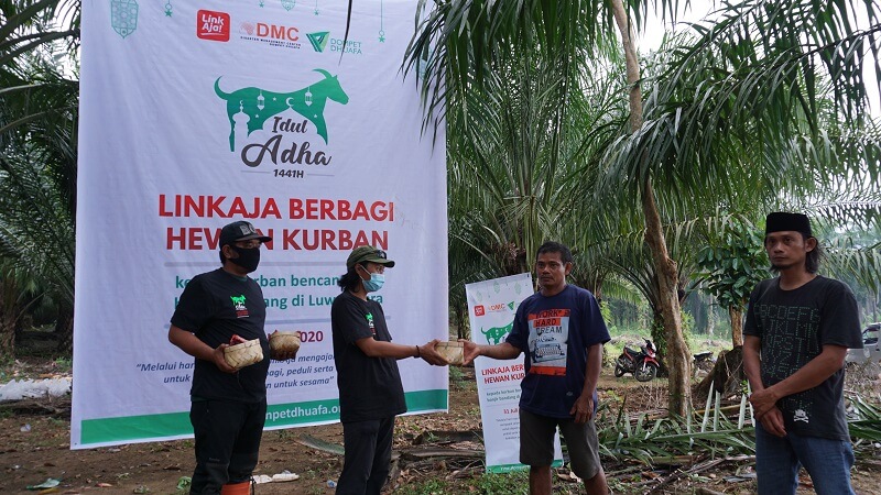 LinkAja dan DMC Dompet Dhuafa Kurban di Masamba