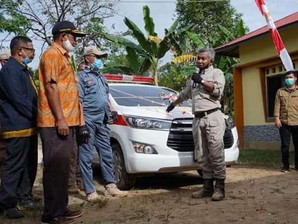 Bupati Martin Rantan Resmikan Mobil Siaga Pedesaan