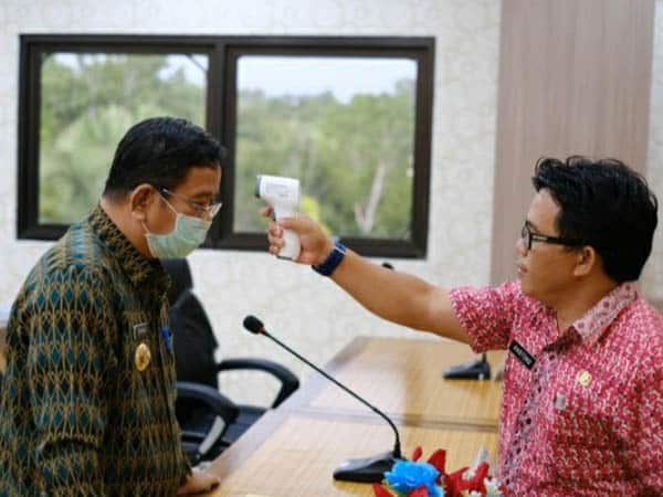 Dinkes Sekadau Sediakan Screening Kesehatan Tamu Pimpinan