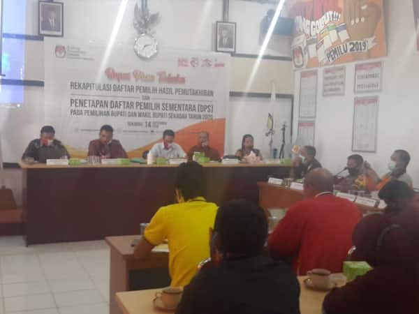 KPU Sekadau Gelar Pleno Rekapitulasi Daftar Pemilih Sementara, Berikut Jumlahnya