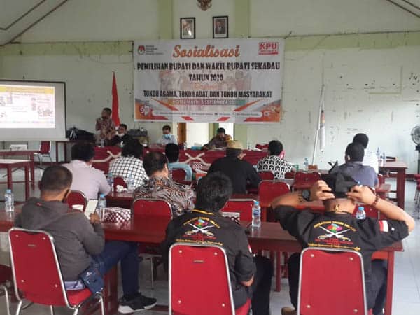 KPU Sekadau Sosialisasikan Pilkada Serentak 2020 ke Tokoh Agama dan Masyarakat Tingkatkan Partisipasi Pemilih