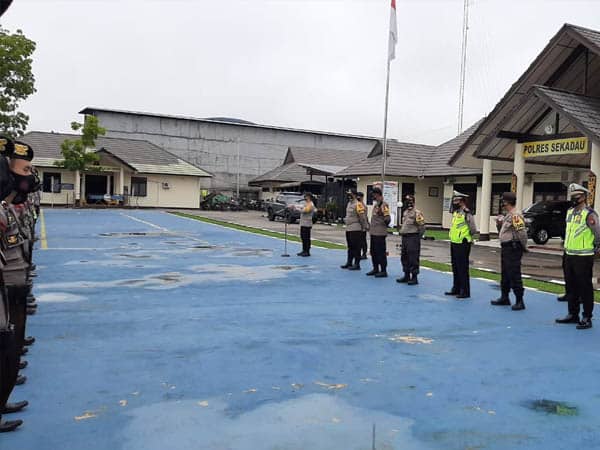 Pengamanan Rapat Penetapan Paslon Pilkada, Polres Sekadau Kedepankan Protokol Kesehatan