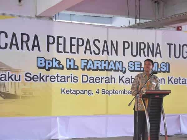 Purna Tugas Sebagai Sekda Ketapang, Ini Pesan Farhan