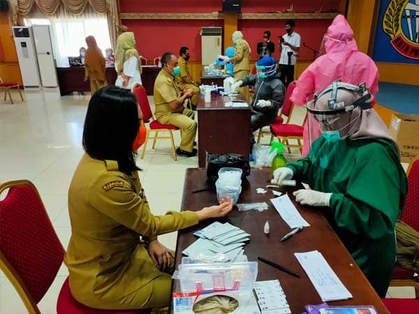 430 ASN Pemkot Pontianak Jalani Rapid Test