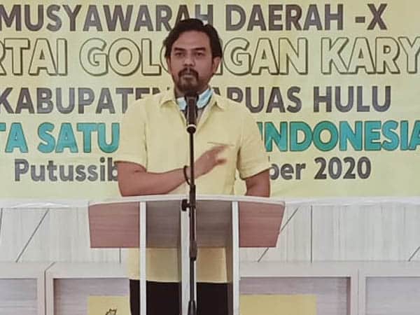 Buka Musda X Golkar Kapuas Hulu, Maman Abdurrahman Ajak Kader Menangkan Baiduri-Rufina