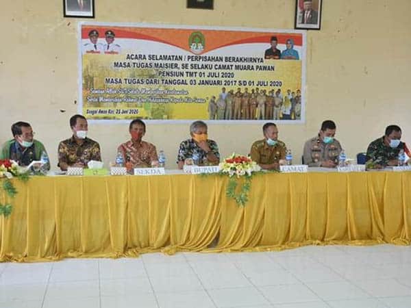 Bupati dan Jajaran Hadiri Perpisahan Camat Muara Pawan