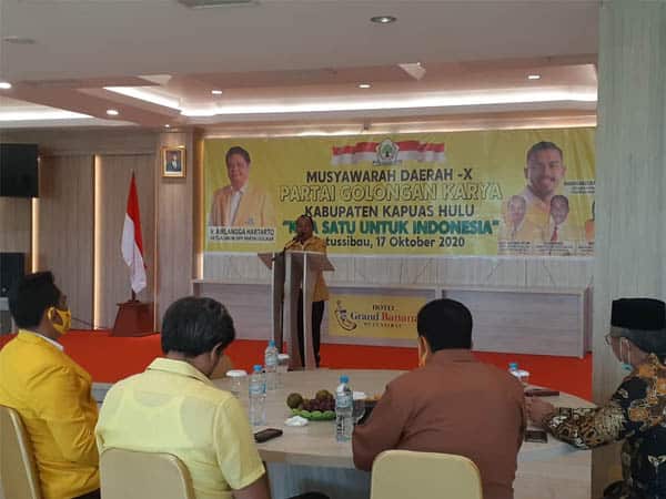Golkar Kapuas Hulu Gelar Musyawarah Daerah X, Agus Mulyana: Mari Bung Rebut Kembali!