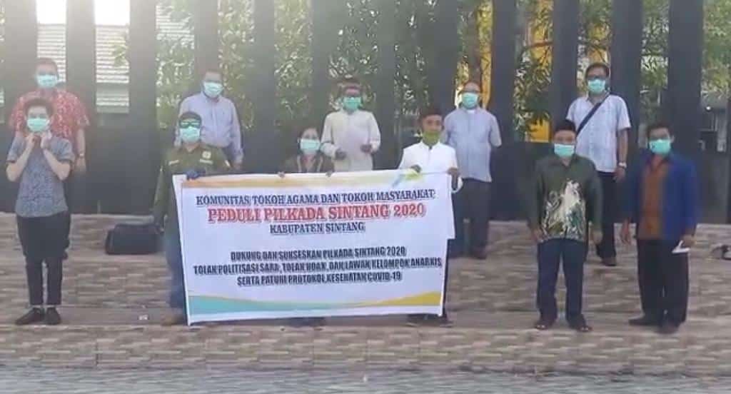 Tokoh Agama dan Masyarakat Sintang Tolak Politisasi SARA di Pilkada 2020