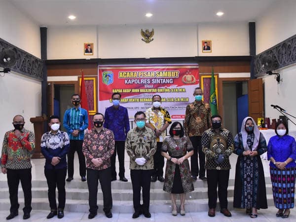 Pemkab Gelar Pisah Sambut Kapolres Sintang