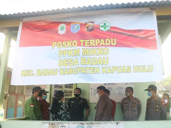 Wabup Wahyudi Monitor PPKM Mikro di Badau