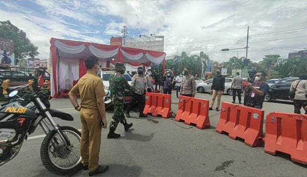 Hari Pertama PPKM Darurat di Pontianak: Masyarakat Diminta Patuh