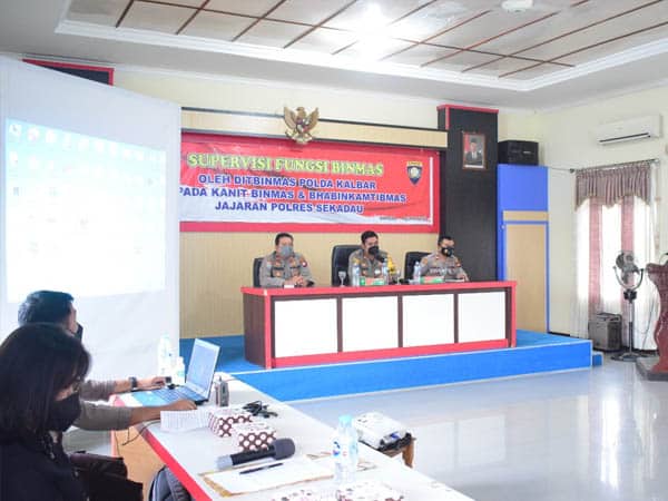 Supervisi Dit Binmas Polda Kalbar Bahas Tugas Pokok dan Fungsi Binmas