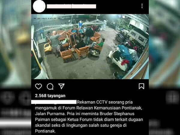 Viral Pria Mengamuk di FRKP, Bruder Diminta Bersuara Soal Dugaan Skandal Seks Oknum Pastor di Pontianak