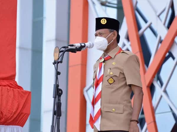 Wabup Farhan Pimpin Upacara Peringatan Hari Pramuka ke-60
