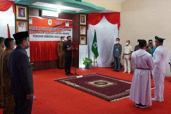 Bupati Sis Lantik Kades Kantuk Asam: Ingatkan Amanah Jabatan