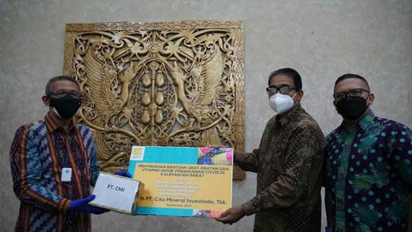 Gubernur Kalbar Apresiasi CMI Berikan Bantuan Obat Penanganan Covid-19