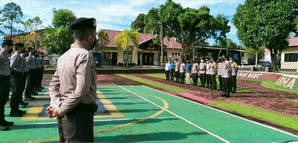 Polres Melawi Lepas BKO Pengamanan Antisipasi Aksi Demo Kasus Ahmadiyah di Sintang