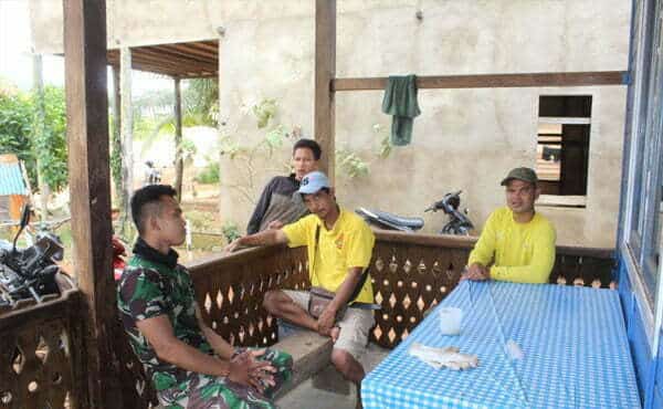Satgas Pra TMMD 112 Kodim 1203 Ketapang Bangun Komunikasi Dengan Masyarakat