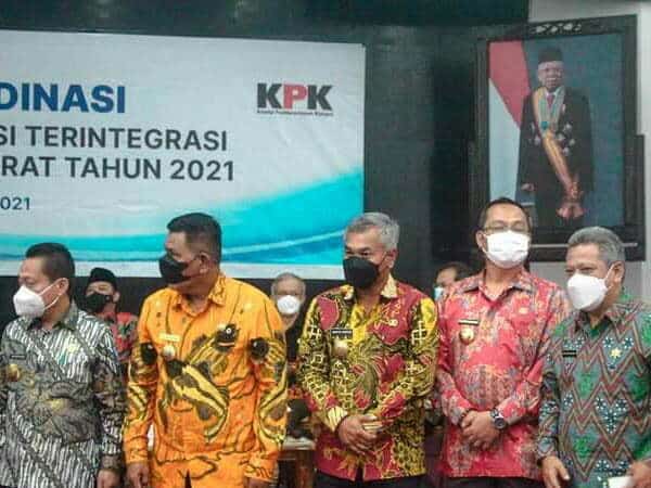 Bupati Martin Rantan Ikuti Rakor Pemberantasan Korupsi