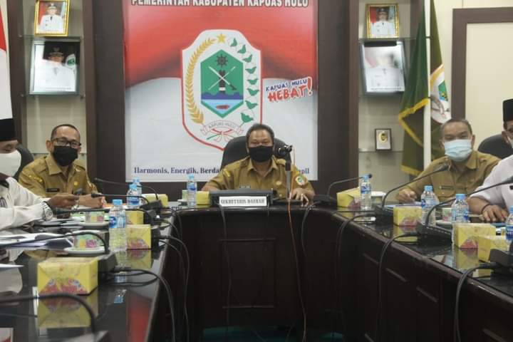 Sekda Hadiri Rapat Virtual Dengan Tim Seleksi BAZNAS