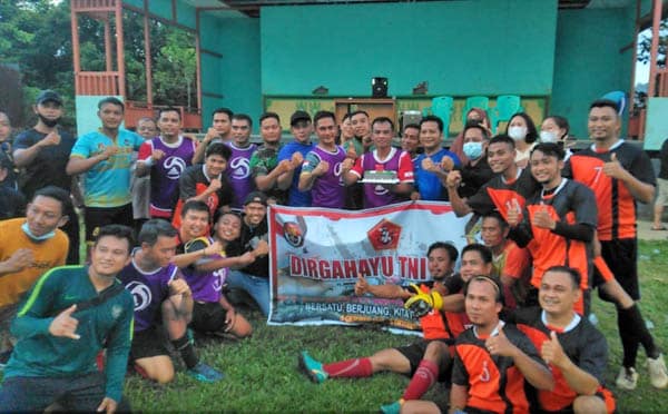 KOMPAS Mahap Gelar Laga Persahabatan Meriahkan HUT ke-76 TNI