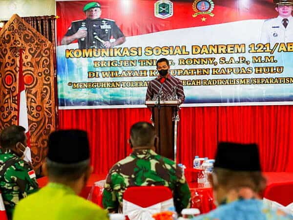 Ramah Tamah Dengan Danrem, Bupati Sis: Kerjasama Pemkab Kapuas Hulu dan TNI Sangat Baik