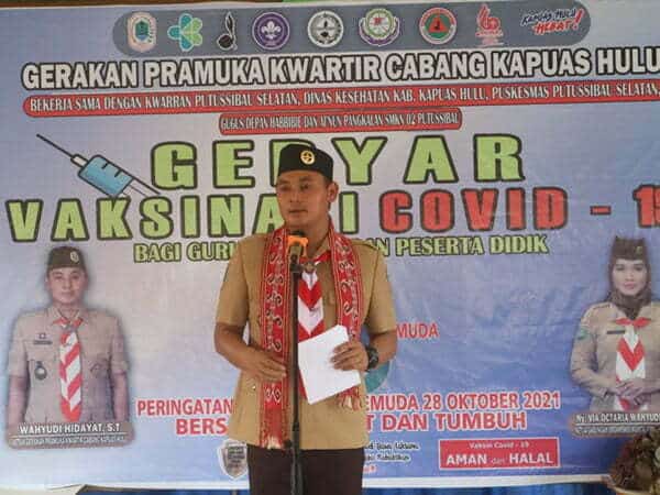 Wabup Wahyudi Ajak Pramuka Sukseskan Vaksinasi Covid-19 dan Duta Ubah Laku
