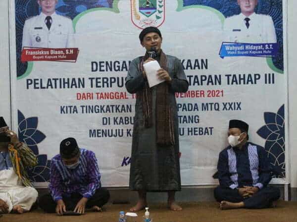 Beri Dukungan Moril, Wabup Wahyudi Harap Kontingen Kapuas Hulu Tak Demam Panggung di MTQ Kalbar XXIX