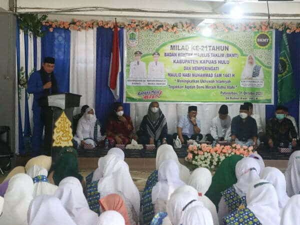 Wabup Wahyudi Hadiri Milad ke-21 BKMT Kabupaten Kapuas Hulu