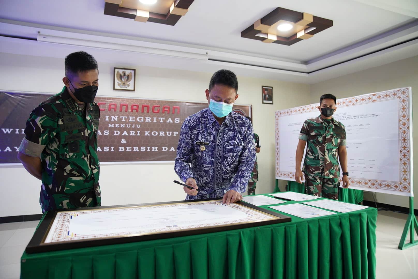 Pemkot Pontianak Dukung Kodim 1207/BS Wujudkan Zona Integritas