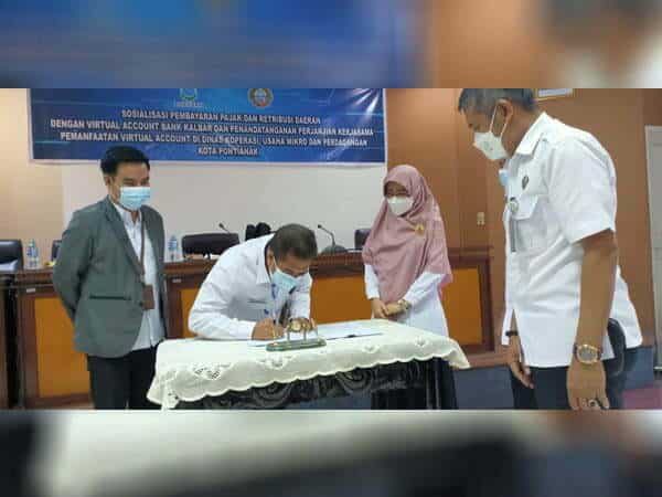 Pedagang di Pontianak Bayar Retribusi Kios Cukup Lewat Virtual Account