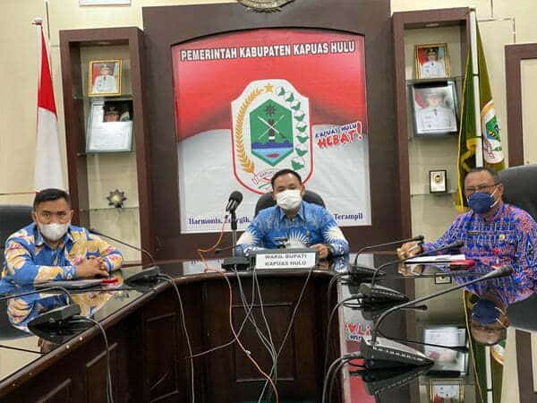 Wabup Wahyudi Hadir Virtual di Rakornas TPAKD 2021