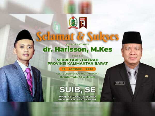 Waka Komisi II DPRD Kalbar Harap Harisson Bantu Realisasikan Visi Misi Gubernur