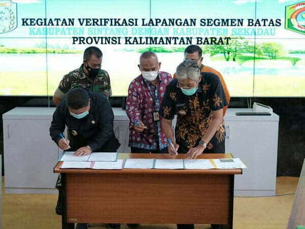 Sintang dan Sekadau Sepakat Serahkan ke Kemendagri Selesaikan Batas Bungkong Baru – Sungsong