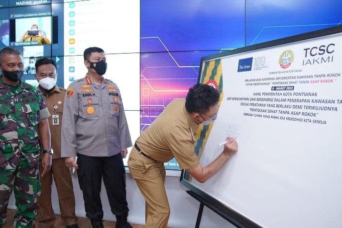 Deklarasi dan Komitmen Implementasi KTR Kota Pontianak, Melindungi Anak dari Bahaya Rokok