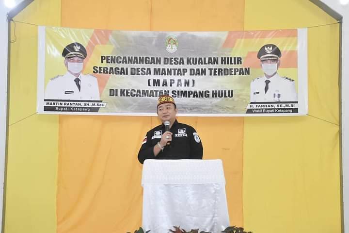 Sekda Ketapang Canangkan Desa Kualan Hilir sebagai Desa Mapan