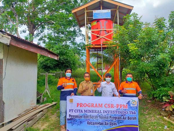 Hari Air Sedunia, CMI Site Air Upas Berkomitmen Salurkan Bantuan Air Bersih