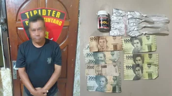 Penjual Merkuri Ilegal Tertangkap Tangan di Dermaga Sungai Durian, Barang Buktinya dalam Bungkus Kecil