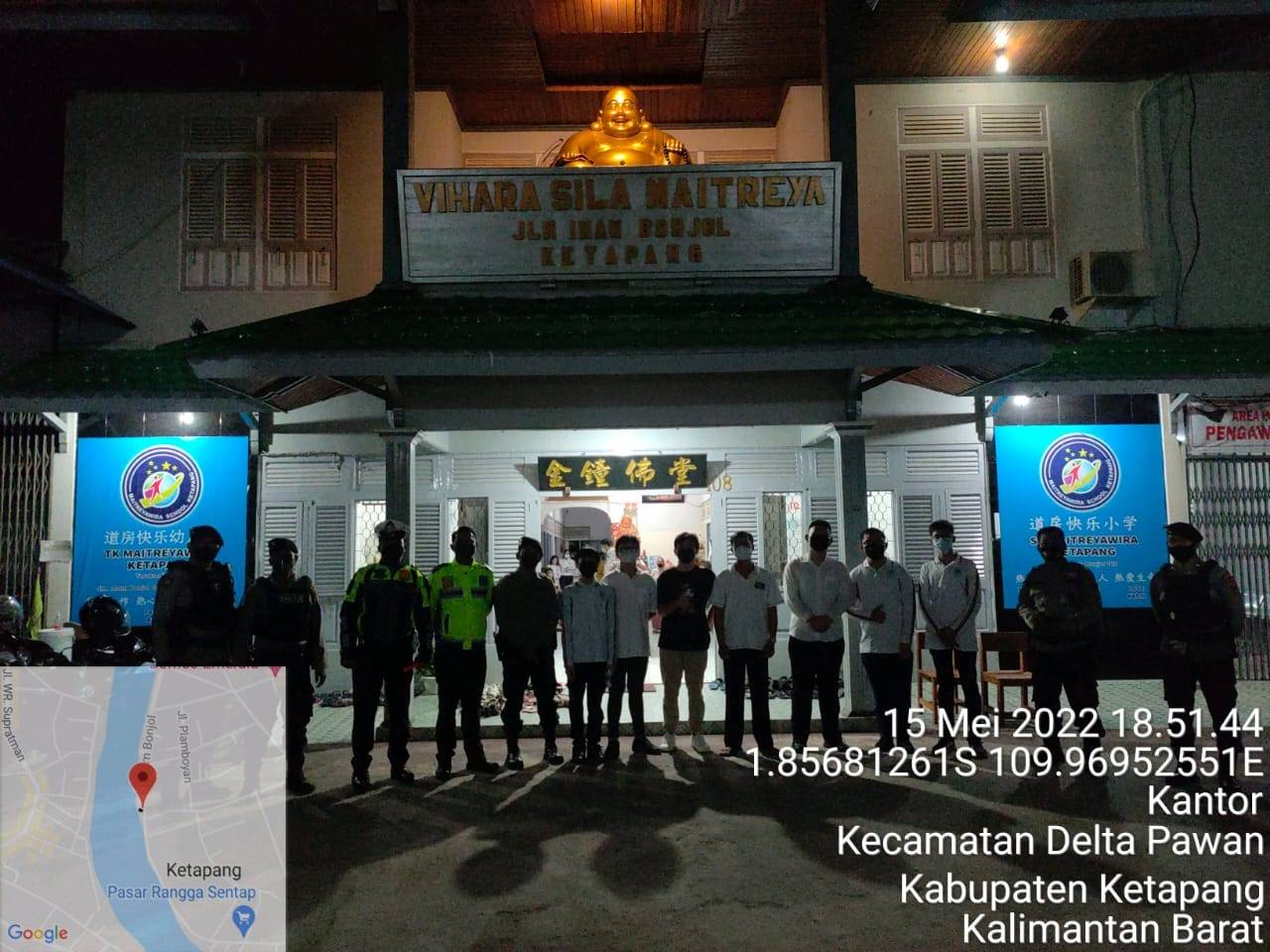 Polres Kerahkan Puluhan Personel Amankan Ibadah Waisak di Ketapang