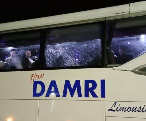 Dor! Bus Damri Bermuatan Puluhan Penumpang Rute Pontianak - Sintang Ditembak OTK