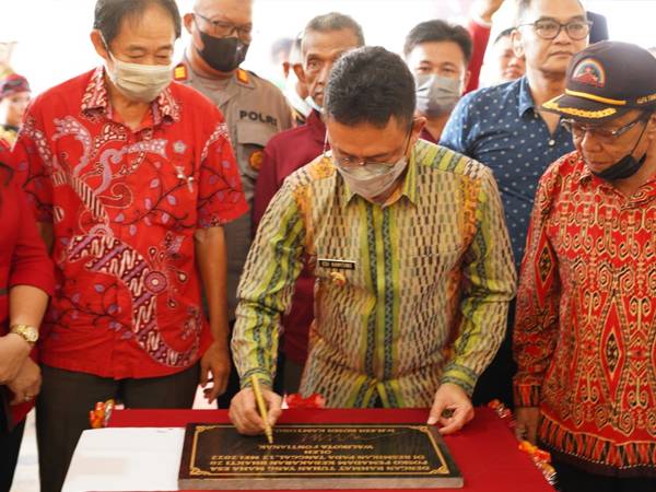 Wako Edi Kamtono Puji Semangat Warga Bangun Posko Damkar