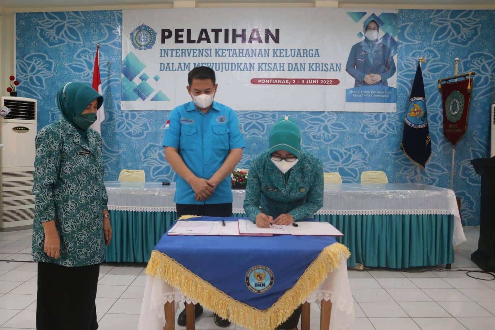 Upaya Penguatan Keluarga dari Penyalahgunaan Narkoba, TP PKK Kalbar Mou dengan BNN