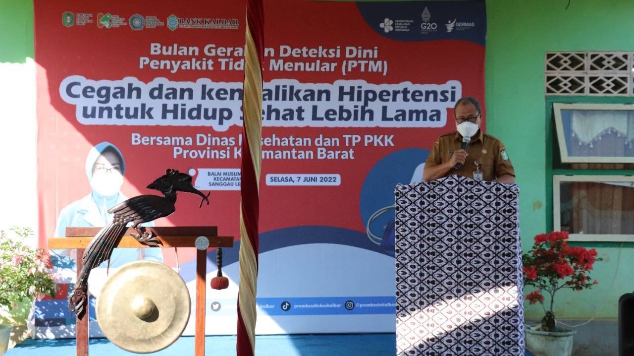 Kadis Kesehatan Kalbar: Pencegahan, Penanganan serta Pengendalian PTM Harus Terintegrasi dengan Dukungan Lintas Sektor
