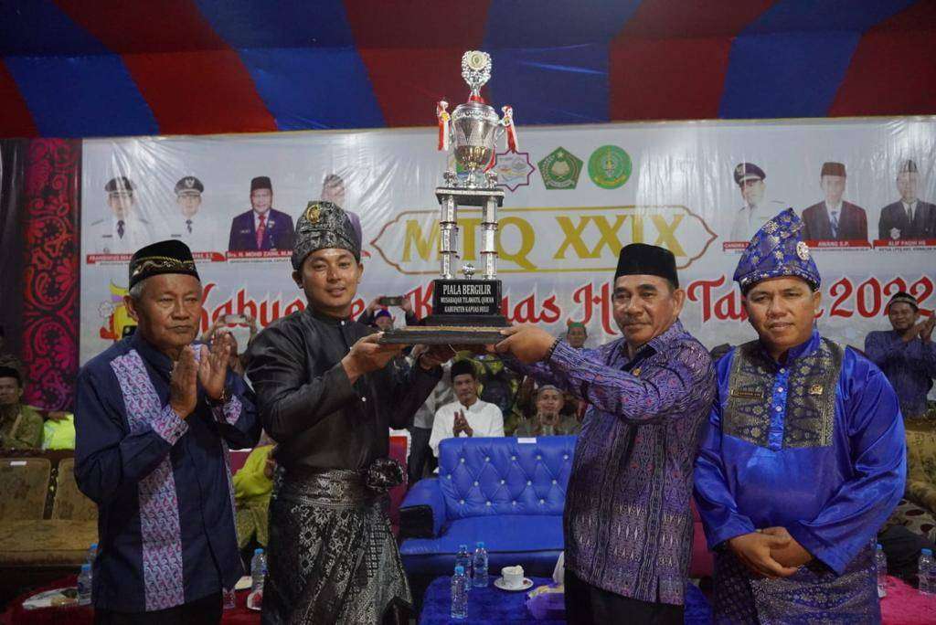 MTQ Kapuas Hulu Sukses Digelar, Wabup Wahyudi Minta Qori dan Qoriah Terus Tingkatkan Kemampuan