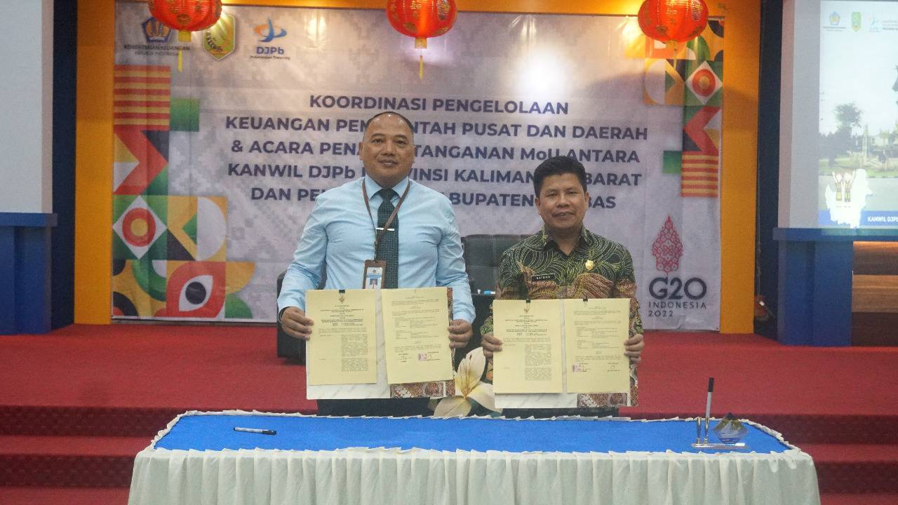 MoU Pamungkas Antara Kepala Kanwil DJPb Kalbar dan Bupati Sambas