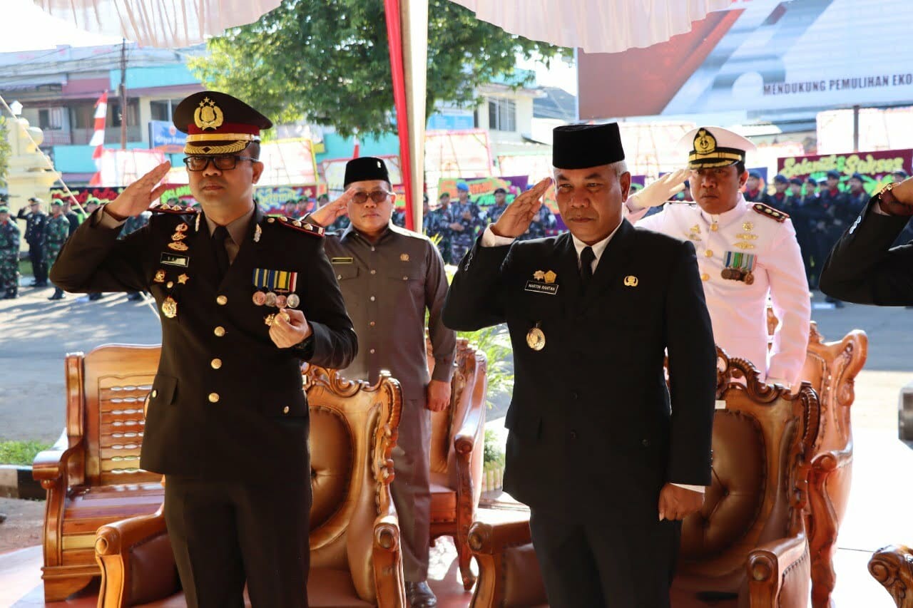 Jajaran Forkopimda Ketapang Ikuti Upacara HUT Bhayangkara Nasional Secara Virtual